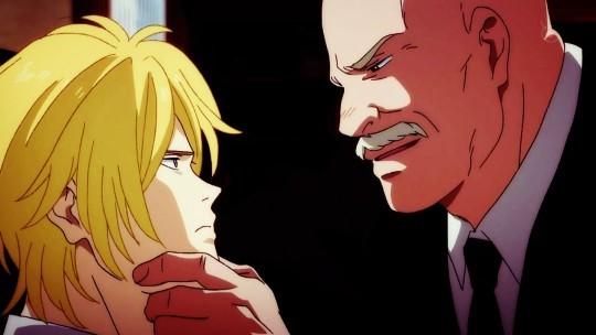 Ash e Papa Dino, cara a cara, em Banana Fish