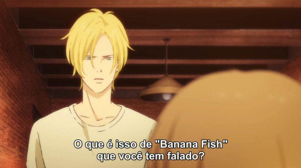 Ash se perguntando o que é Banana Fish