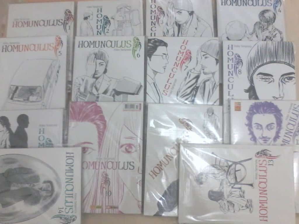 Todos os Volumes do manga seinen Homunculus
