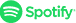 logo do spotify em verde com spotify escreto e um símbolo de streaming no centro de um circulo