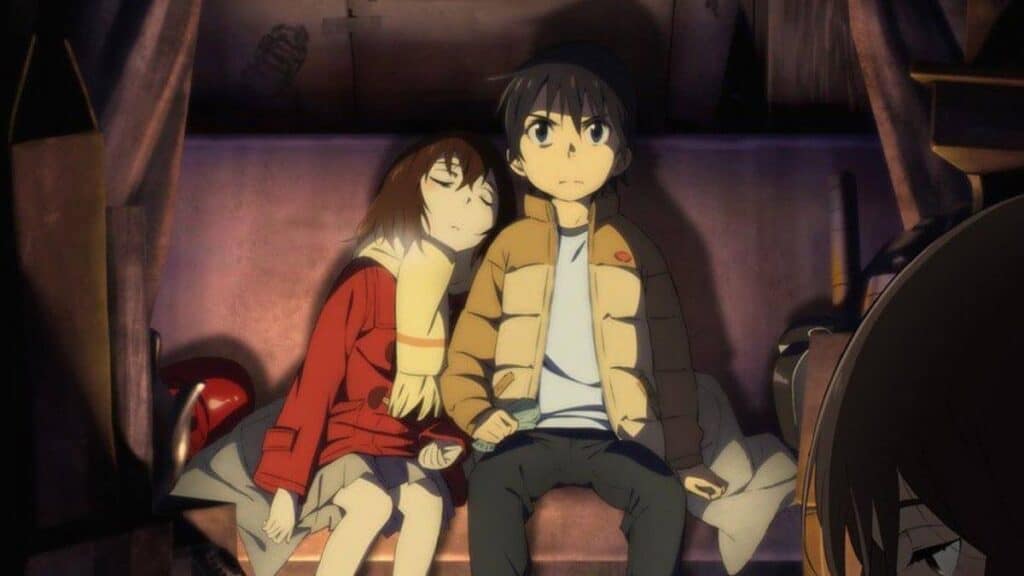 personagens sentadinhos em erased 