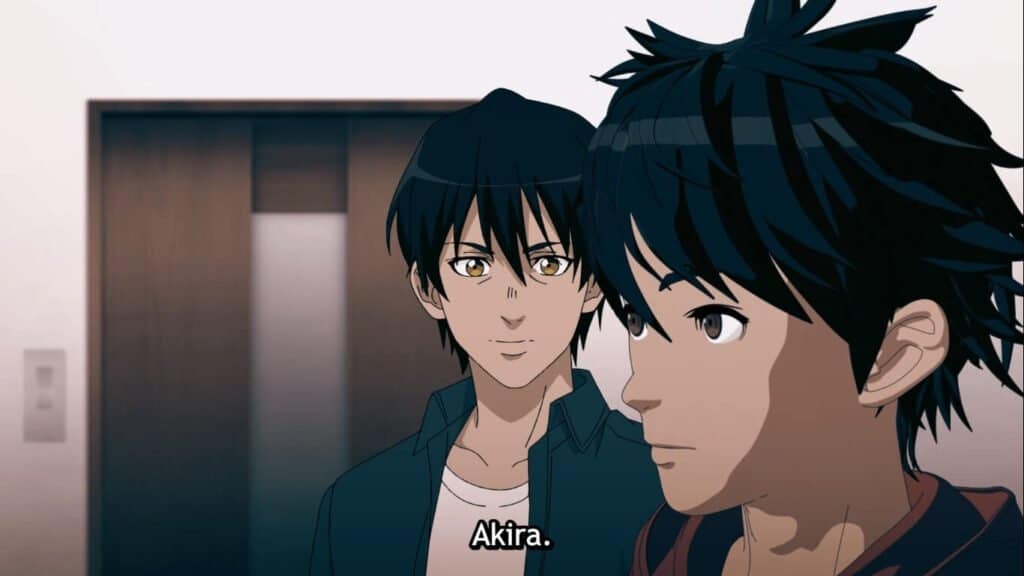 Akira e se irmão conversando