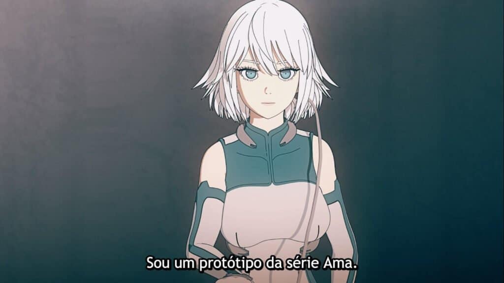 Alma, uma Androide e parceira policial de Minami