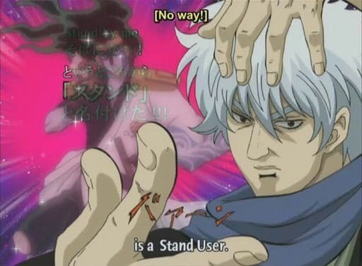 meme de JoJo em gintama