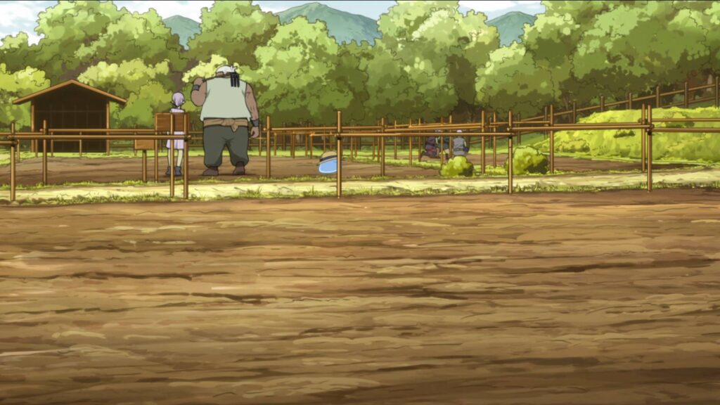 Rimuru passeando pela plantação