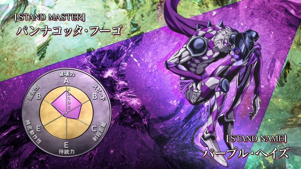 purple haze stands de jojo