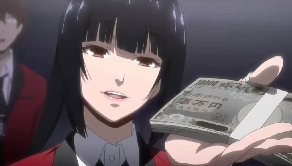 Yumeko Jabami personagem do anime Kakegurui