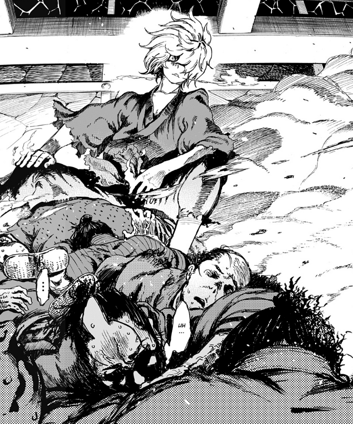 muita violência no mangá Hell's Paradise