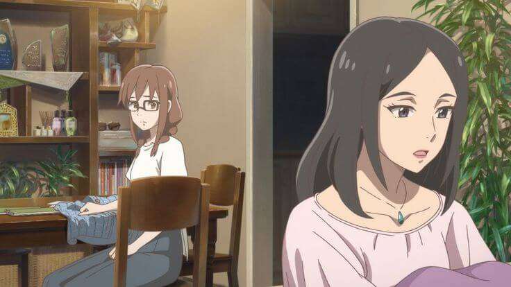 moças conversando na sala de casa de pijama em shiki oriori