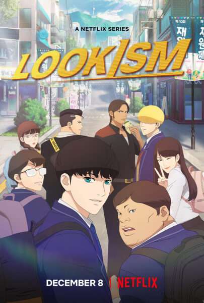 lookism poster da série com todos os personagens