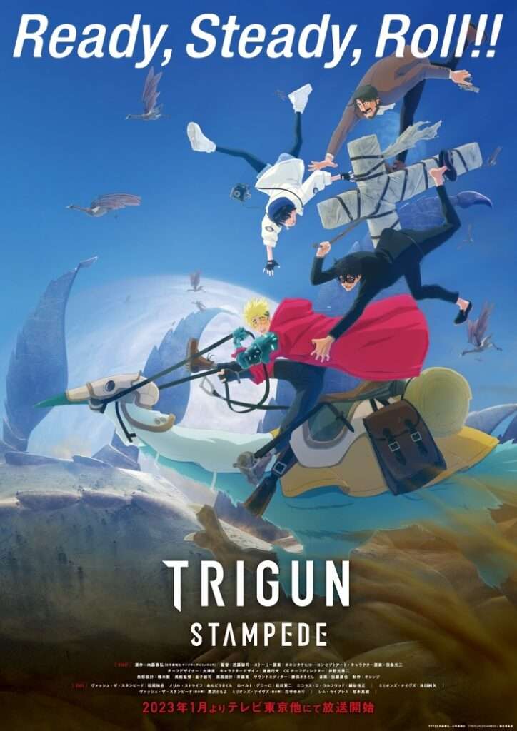 pôster oficial do anime Trigun Stampede