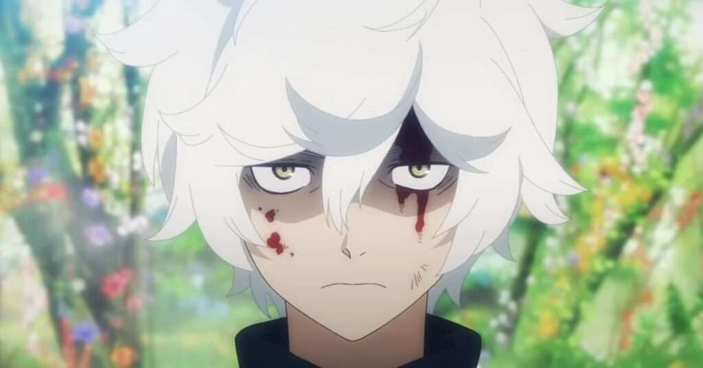 Jigokuraku protagonista com cara de mau