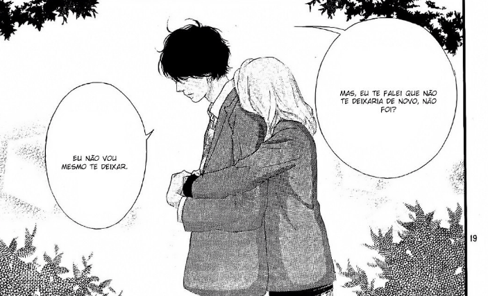 Passei batom vermelho - Era pra ser o Kou e a Futaba de Ao Haru Ride, mas  não ficou muito parecido ps: eu prefiro o Touma, mas eu sei que eles  nunca