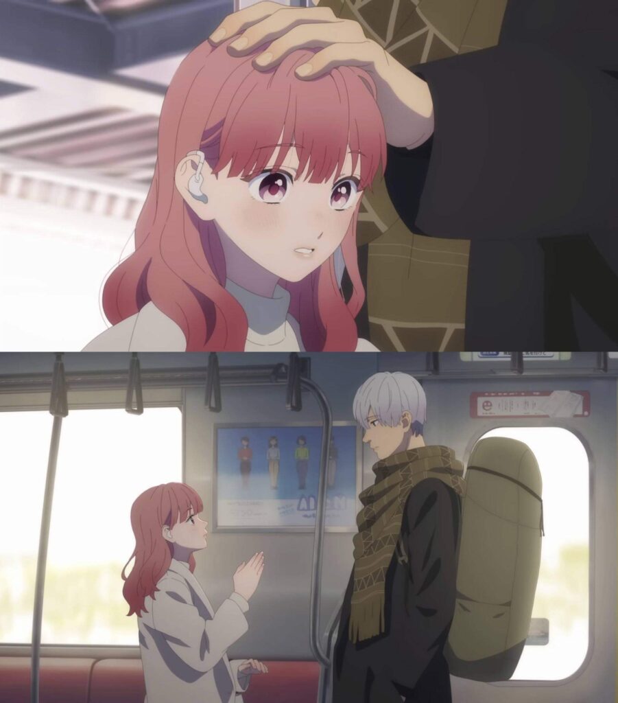a sign of affection primeiro encontro do casal em um trem